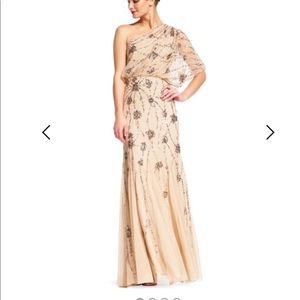 Adrianna Papell beaded off shoulder dress